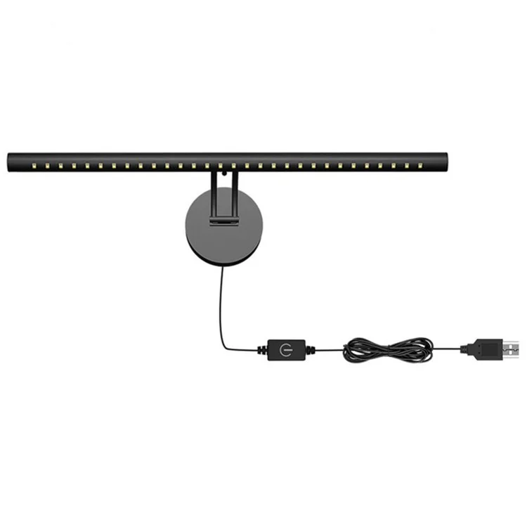 Style-A 55cm Wall Mount LED Light 3 Color Temperature Touch Control Light Bar with USB Power Supply