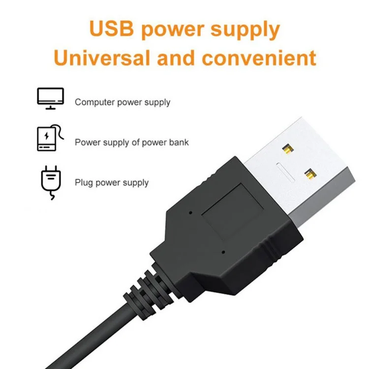Style-A 55cm Wall Mount LED Light 3 Color Temperature Touch Control Light Bar with USB Power Supply
