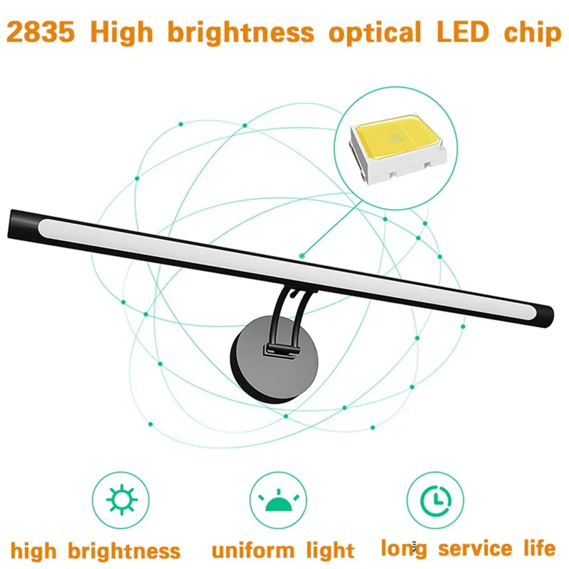 Style-B 40cm Touch Control LED Light 3 Color Temperature Dimmable USB Wall Light Bar