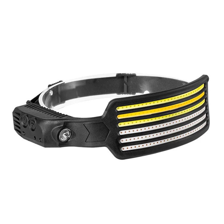 W6126-6 6 LED Light Stripes Lightweight Headlamp Headlight Fishing Camping COB Head Lamp for Night Running