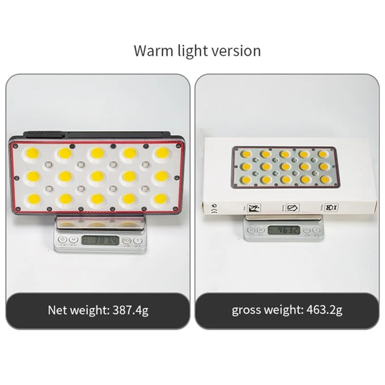 GOD01 GZ010 Портативный светодиодный рабочий фонарь COB Flood Lamp 5 режимов Освещение для строительной площадки, двора, гаража, крыльца, газона - белый свет