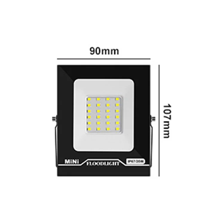 Style-C 20W Flood Light 6000-6500K IP67 Waterproof LED Floodlight for Warehouse Yard Garden