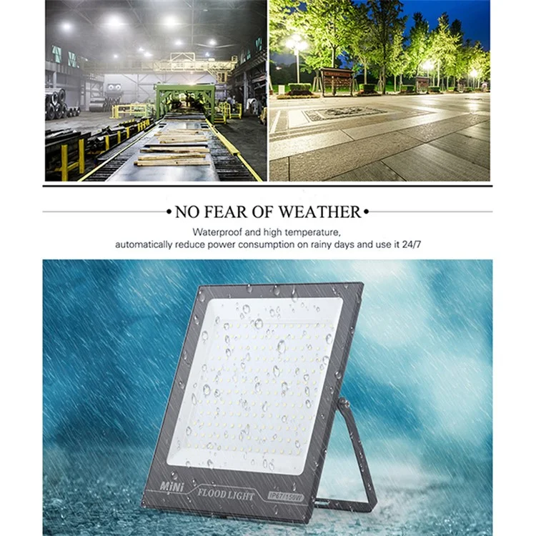 Style-C 150W Flood Light 6000-6500K IP67 Waterproof Outdoor LED Floodlight