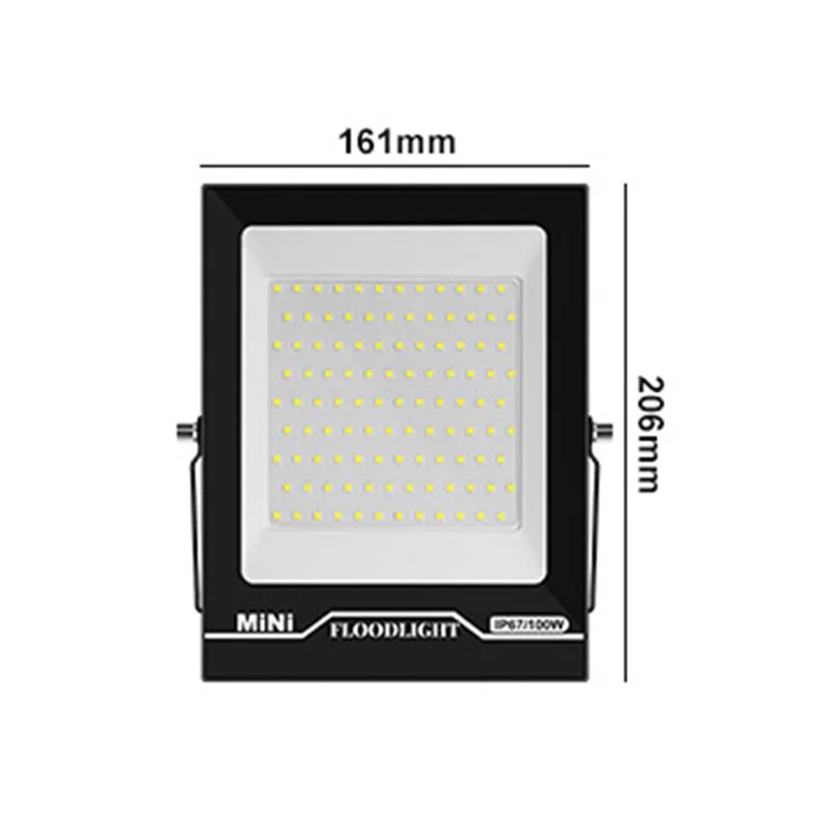 Style-C 100W LED Flood Light IP67 Waterproof 6000-6500K Outside Working Light