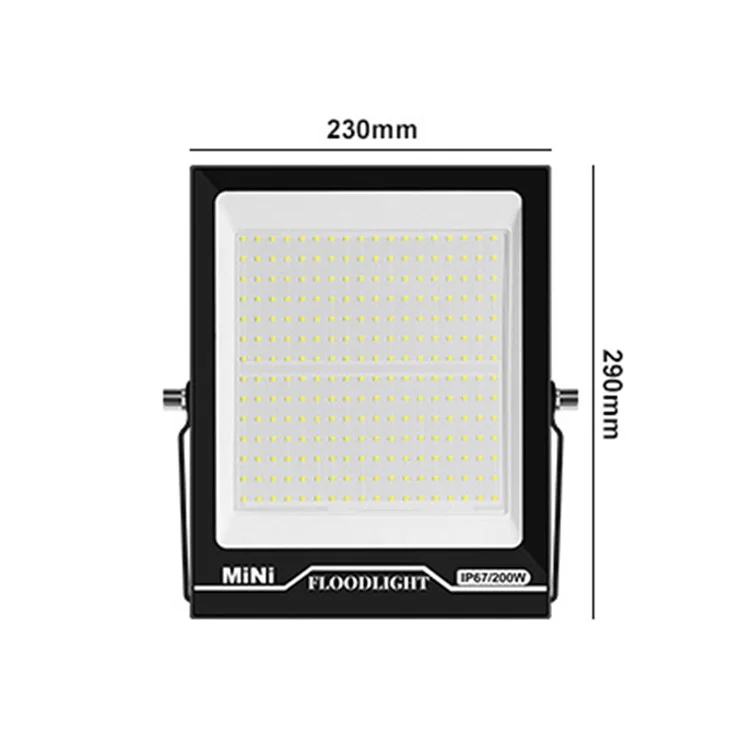 Style-C 200W LED Flood Light IP67 Waterproof Outdoor Floodlight for Yard Garden Playground