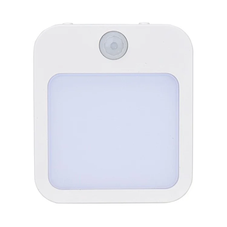 NL2202 2Pcs EU Plug Intelligent Body Sensor Night Lamp Motion Activated Dimming Night Light, Warm White