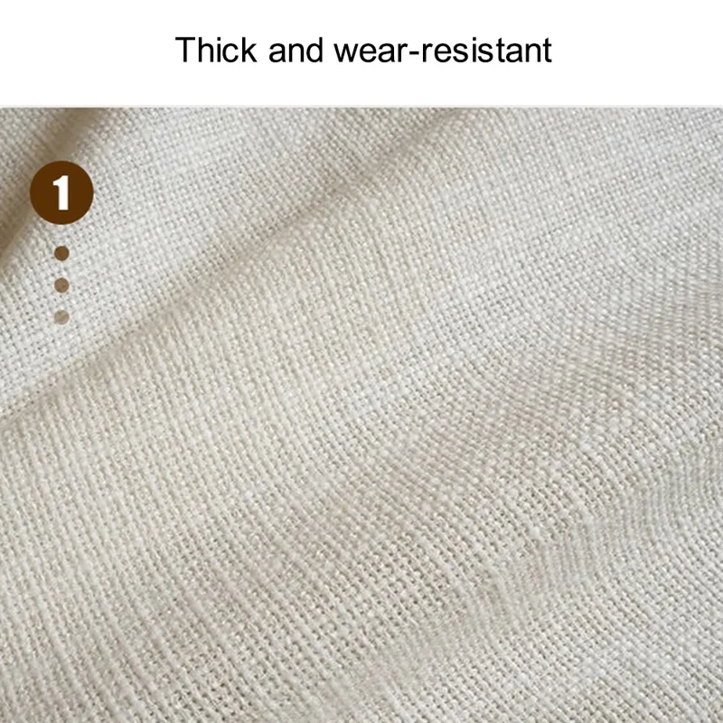 63L Cotton Linen Collapsible Dirty Clothes Basket Laundry Hamper Bin with Handles, Size L, 40x50cm - Laundry