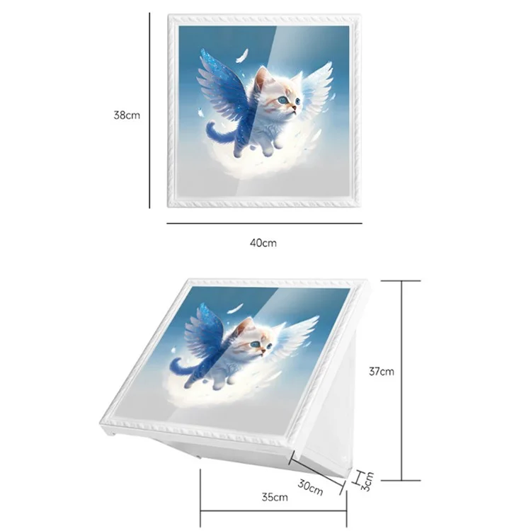 Bathroom Wall-Mounted Folding Cloth Container Picture Frame Cloth Storage Holder Organizer - Brave the Wind and Waves