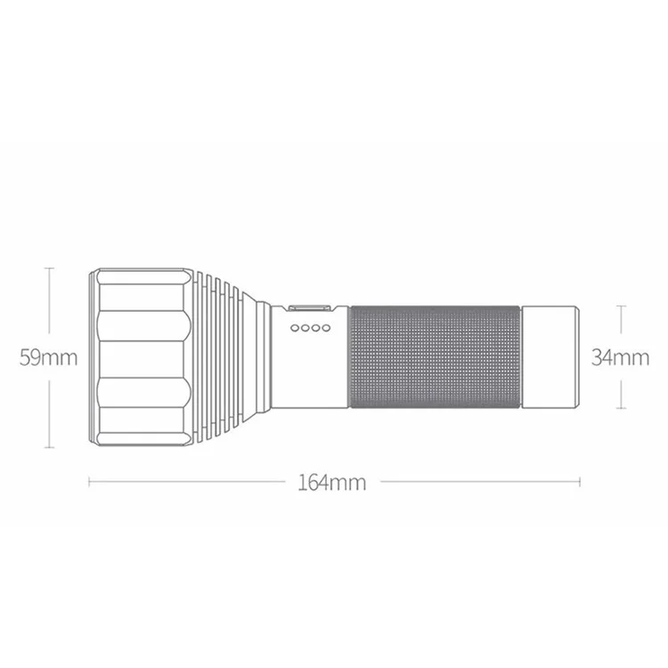Lampe de poche extérieure XIAOMIYOUPIN NEXTOOL Portable Haute luminosité avec 5 modes d'éclairage