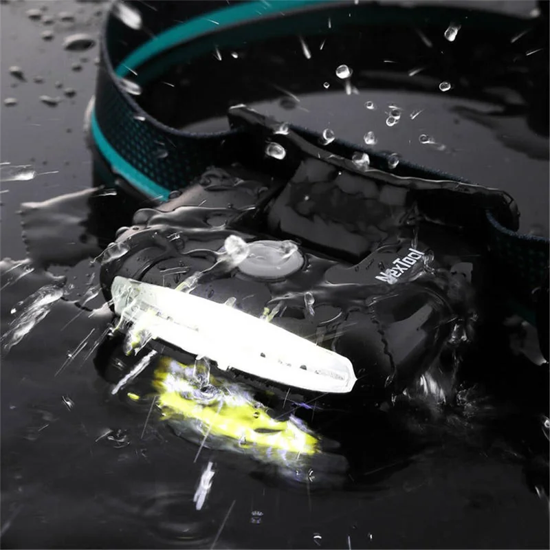 XIAOMIYOUPIN NEXTOOL Rechargeable Head Lamp COB Camping Headlamp Flashlight with 5 Light Modes 170 Lumens - Black