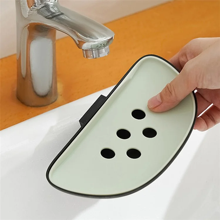 Panda Design Wandmontierter Seifenhalter mit Ablauf, Seifenablage - Grün
