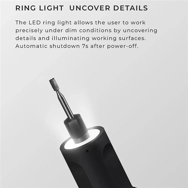 XIAOMIYOUPIN HOTO QWLDM001 Kit de herramientas eléctricas de rectificado y pulido rotativo 5 velocidades Mini taladro eléctrico amoladora