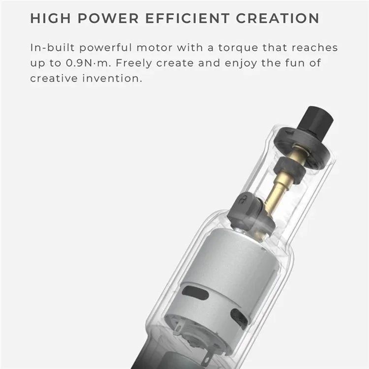 XIAOMIYOUPIN HOTO QWLDM001 Kit de herramientas eléctricas de rectificado y pulido rotativo 5 velocidades Mini taladro eléctrico amoladora