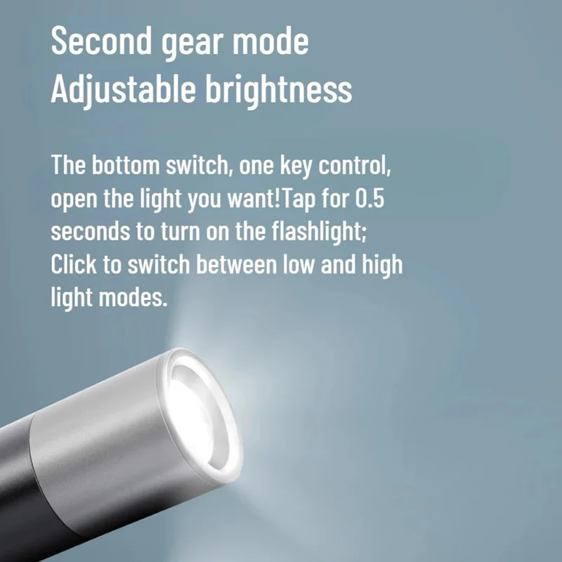 XIAOMIYOUPIN NEXTOOL NE20162 Portable Flashlight Aluminum Alloy+ABS Telescopic Focusing Camping Torch