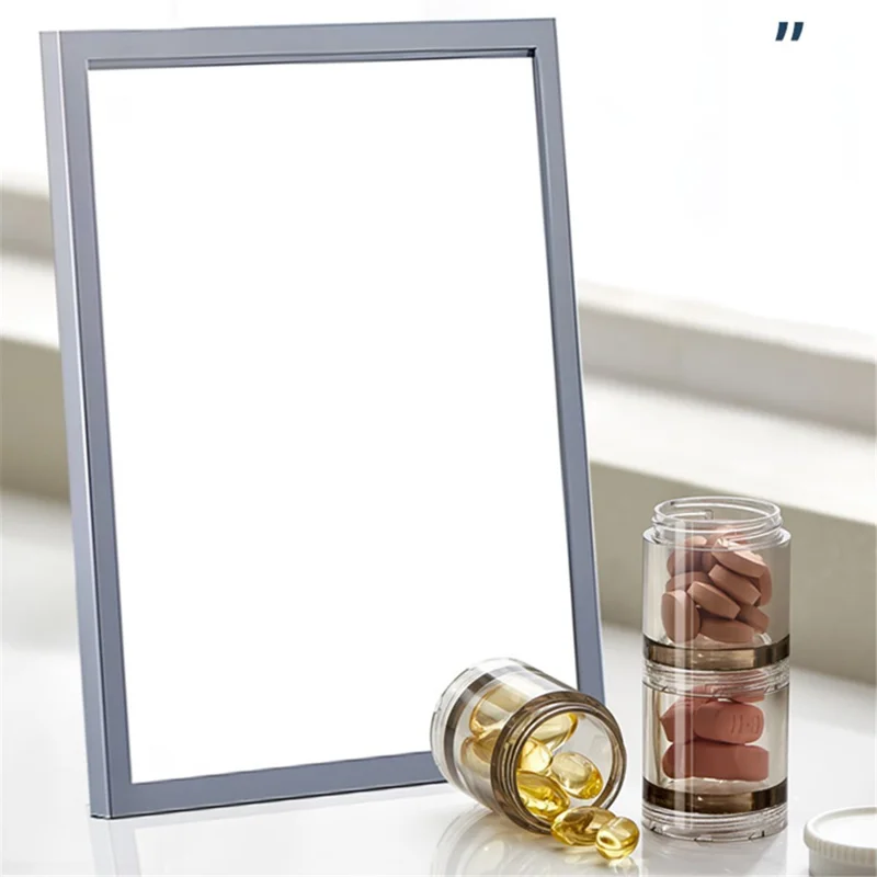 MTAM MZ-J012 Weekly Pill Box 21 Grids Medicine Dispenser Portable Tablets Organizer Storage Container (No FDA Certified, BPA-free) - Orange Yellow