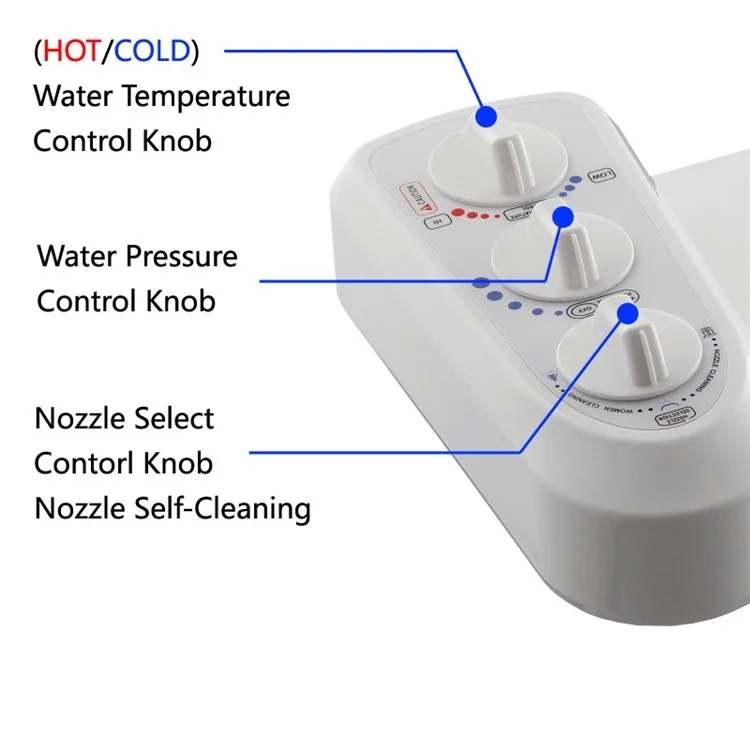 DCB-20001 Bidet de Inodoro Inteligente Estilo Simple Bidet no Eléctrico Accesorio Para el Asiento Del Inodoro