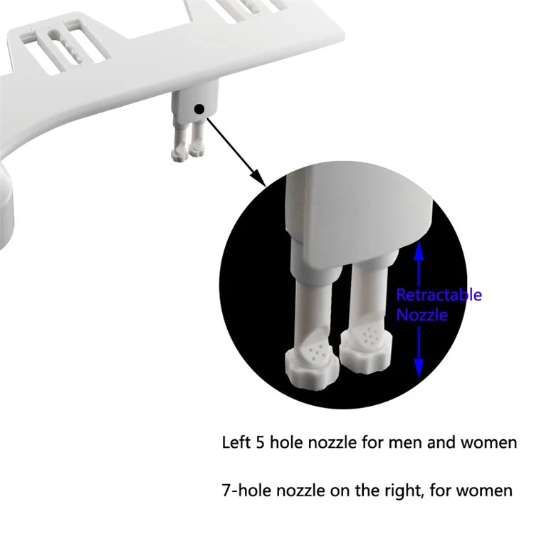 DCB-20001 Bidet de Inodoro Inteligente Estilo Simple Bidet no Eléctrico Accesorio Para el Asiento Del Inodoro