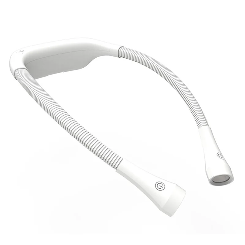 ST-8033 Dimmable LED Neck Reading Light Hands-free Neck Hanging Book Lamp - White