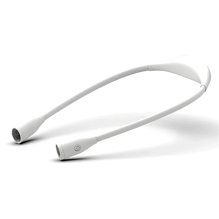 ST-8025 Soft Neckband Neck Hanging LED Reading Light Ricaricabile con Regolazione Continua della Luminosità - Bianco