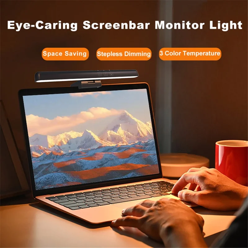 TB-30SI 25.2cm Computer Screen Stepless Dimmable Hanging Light Eye Care Laptop USB Lamp