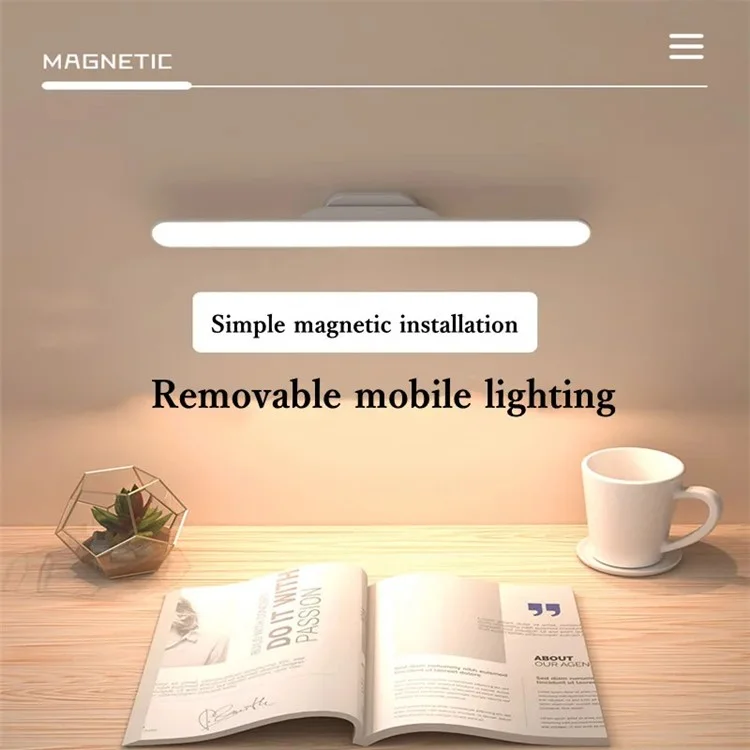 YZYP-YJD LED Eye Care Study Lamp Wiederaufladbare Schreibtischbeleuchtung Nachtlicht Dormitorymagnetleuchten