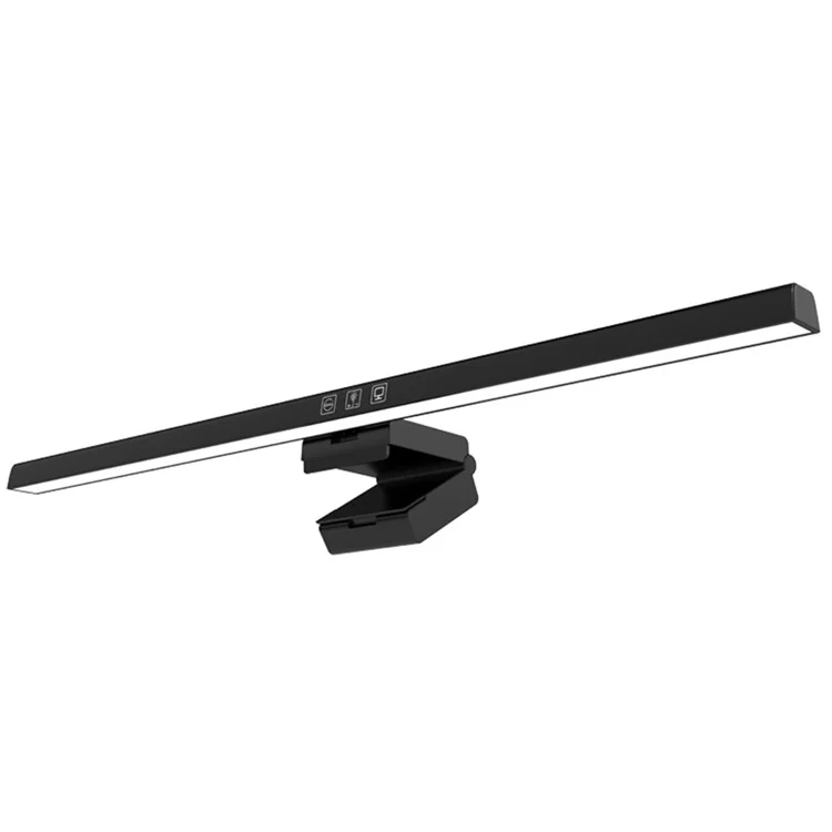 TB-3001 50cm Hanging Light Bar Timer Function Touch Control LED Lamp for Computer Monitor Screen - Black