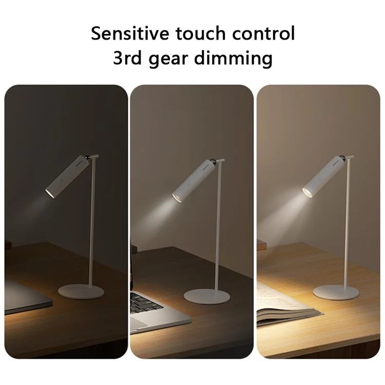 MOMAX QL12 SnapLux Multifunktionale kabellose magnetische Nachtbeleuchtung mit Helligkeitseinstellung, Tischlampe, Weiß