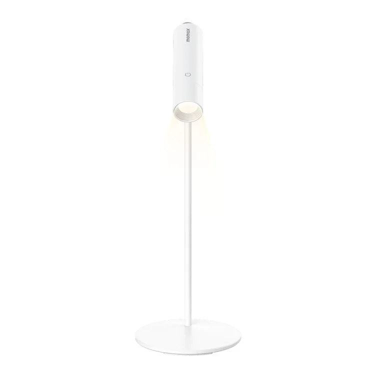 MOMAX QL12 SnapLux Multifunktionale kabellose magnetische Nachtbeleuchtung mit Helligkeitseinstellung, Tischlampe, Weiß