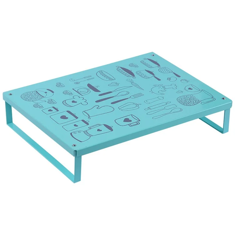 Multifunction Kitchen Desktop Microwave Stand Induction Cooker Iron Bracket - Green