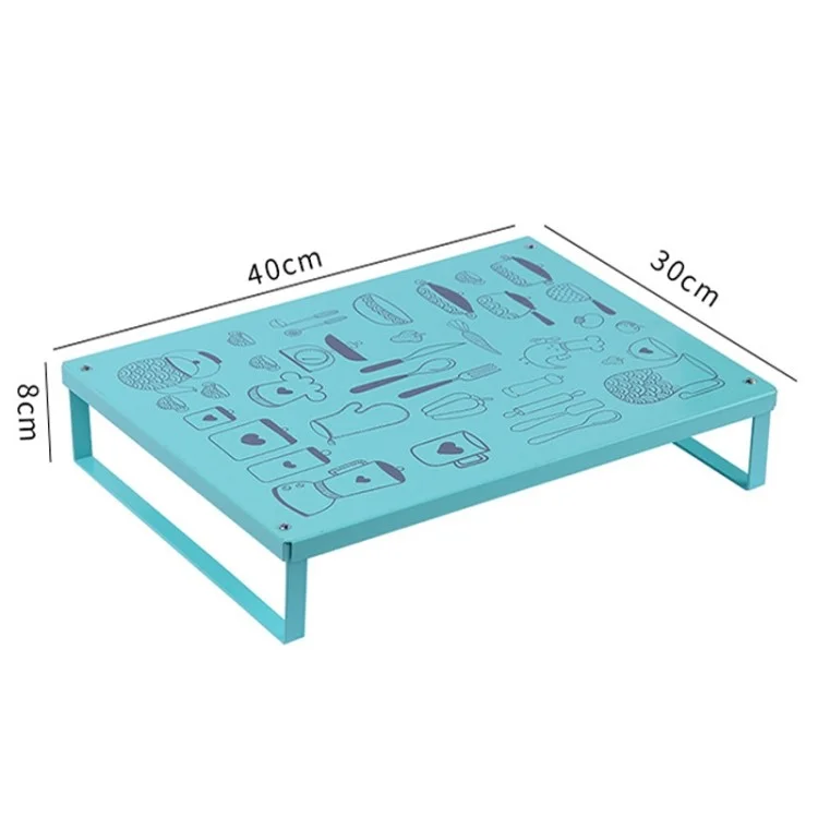 Multifunction Kitchen Desktop Microwave Stand Induction Cooker Iron Bracket - Green