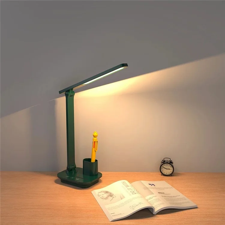 TB-87S LED Eye-Care Desk Study Lamp Bedside Night Light für Studenten, USB-Kabel betrieben - Grün