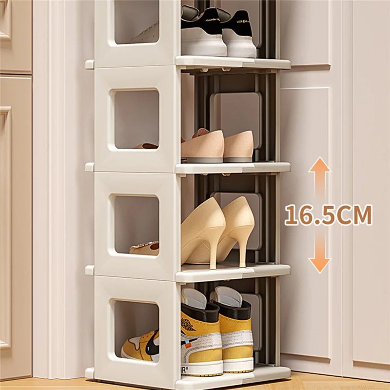 ZY-DF025 Foldable 7 Layer PP Shoe Storage Rack Simple Space Saving Shoes Holder