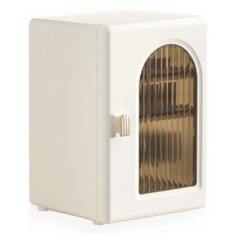 ZY-HE079 2-Layer PP+HIPS+ABS Organizer Cabinet da Cucina Baby Bottle Storage Box - Beige