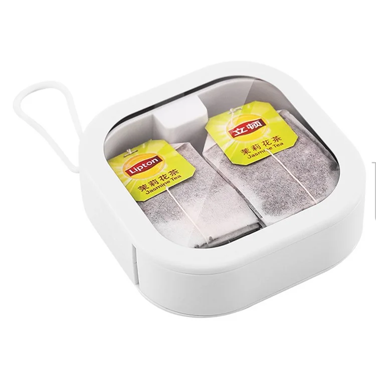 ZY-HZ004 Pocket Size Multi-function Storage Box Organizer with Carry Strap - White