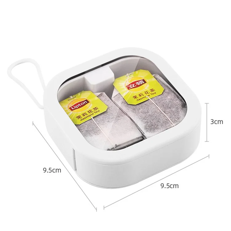 ZY-HZ004 Pocket Size Multi-function Storage Box Organizer with Carry Strap - White