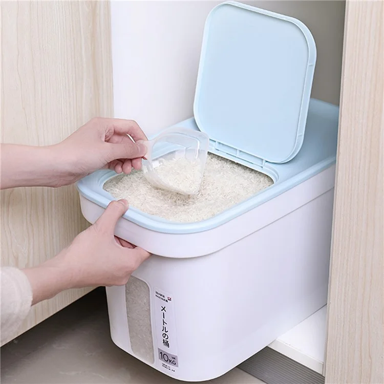 ZY-KA028 11.8L Flour Rice Storage Bucket Moisture-proof PP Rice Container (BPA-Free, without FDA Certification)