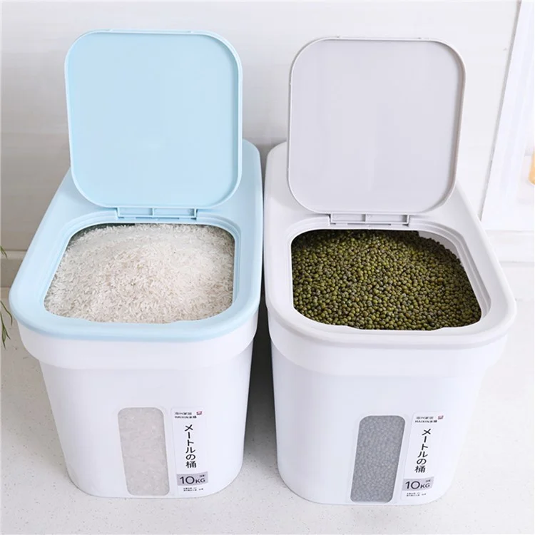 ZY-KA028 11.8L Flour Rice Storage Bucket Moisture-proof PP Rice Container (BPA-Free, without FDA Certification)