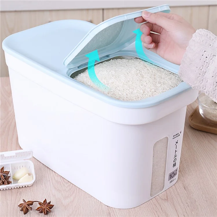 ZY-KA028 11.8L Flour Rice Storage Bucket Moisture-proof PP Rice Container (BPA-Free, without FDA Certification)