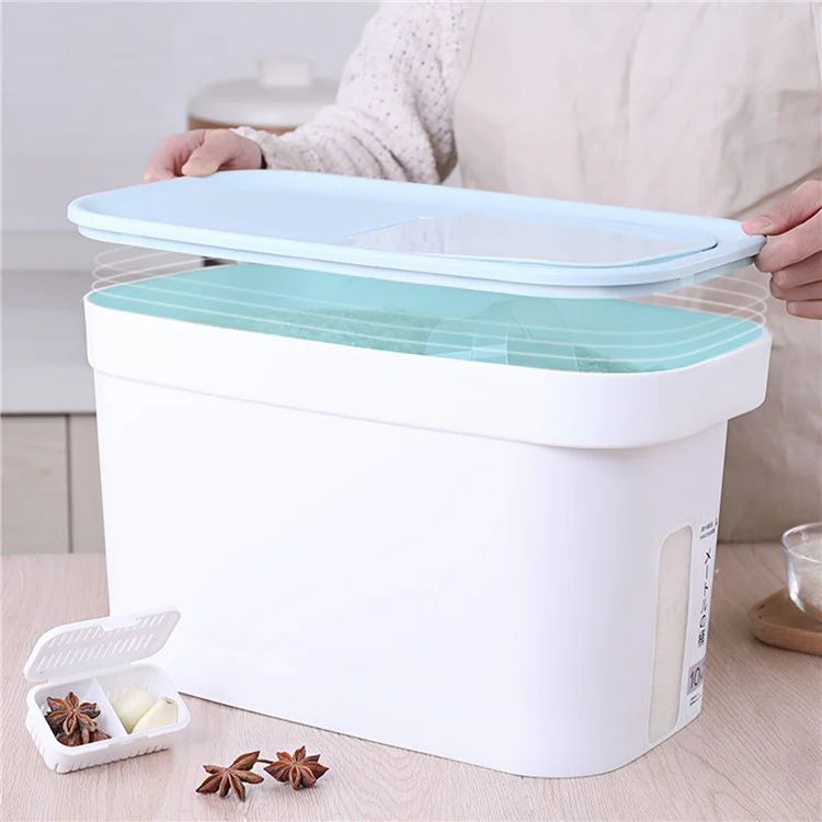 ZY-KA028 11.8L Flour Rice Storage Bucket Moisture-proof PP Rice Container (BPA-Free, without FDA Certification)