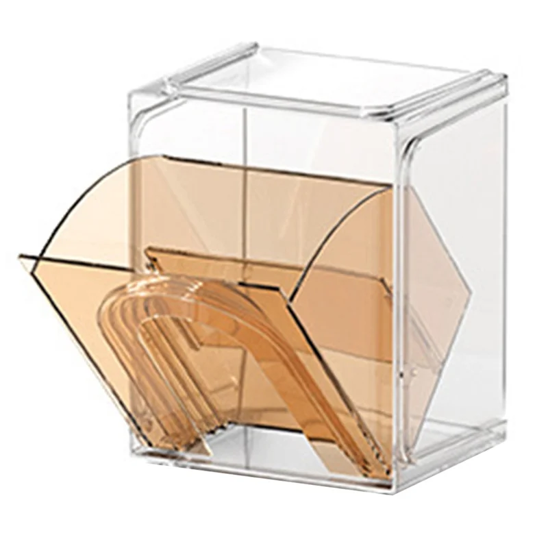 ZY-HZ013 Kitchen Pantry PS Plastic Storage Rack Transparent Detachable Organizer Storage Box - Pink