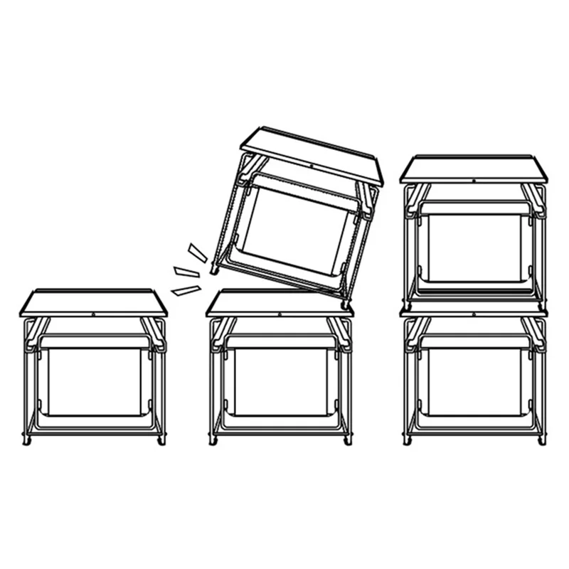 Carbon Steel Organizer Shelf with Wheels Kitchen Under Sink Storage Rack (No Lid) - Black