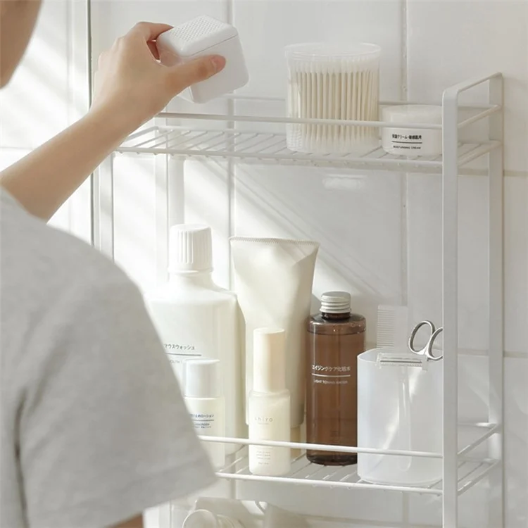 Chariot de rangement à 3 niveaux Étagères de rangement en métal Multiusage pour la salle de bain et la cuisine