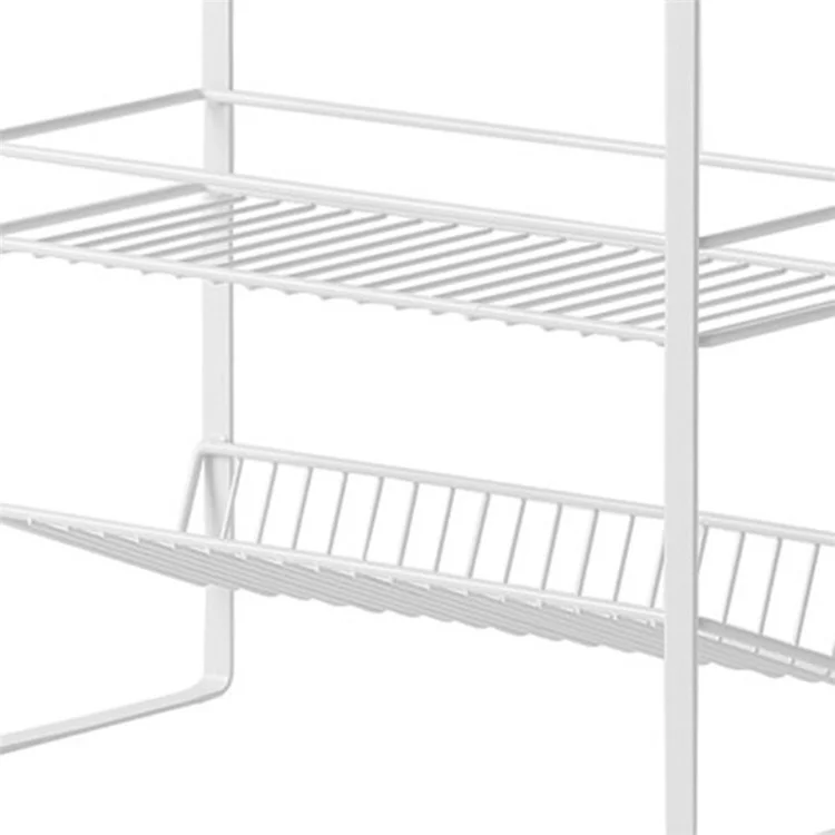 Chariot de rangement à 3 niveaux Étagères de rangement en métal Multiusage pour la salle de bain et la cuisine