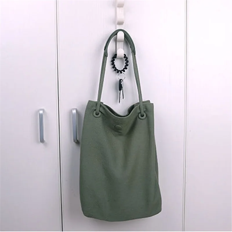 Over The Wardrobe Door Hanger ABS Hook Holder Rack for Towels, Clothes, Hats, Keys - Coffee