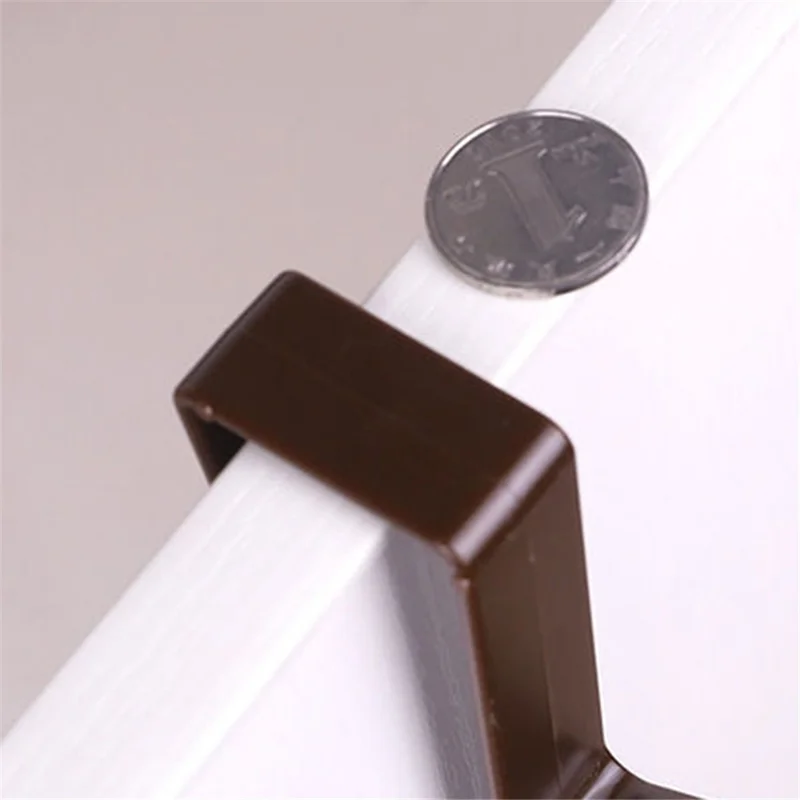 Over The Wardrobe Door Hanger ABS Hook Holder Rack for Towels, Clothes, Hats, Keys - Coffee