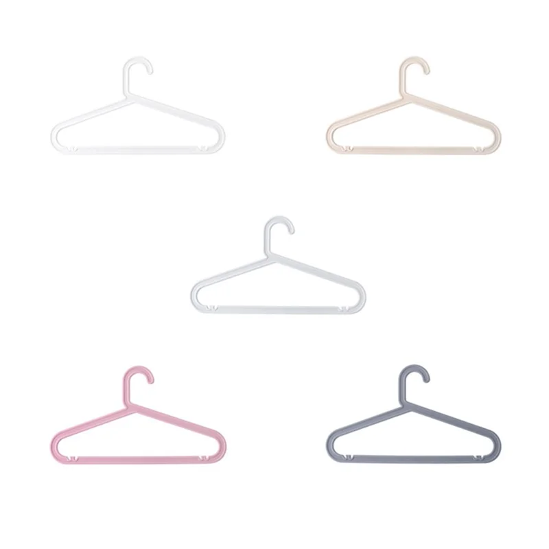Meerzijdige Anti-slip Plastic Kledinghanger voor Kledingkastorganisatie - Grijs