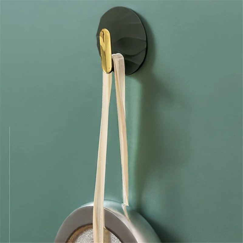 Self-Adhesive Hanger Wall-Mounted ABS Hook Modern Style Home Decoration - Green