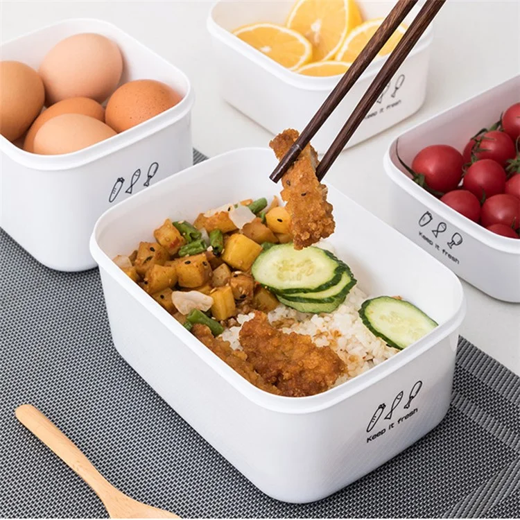 1000ML Refrigerador Organizador Contenedor de Almacenamiento de Alimentos Caja PP+PE (Sin BPA, No FDA)