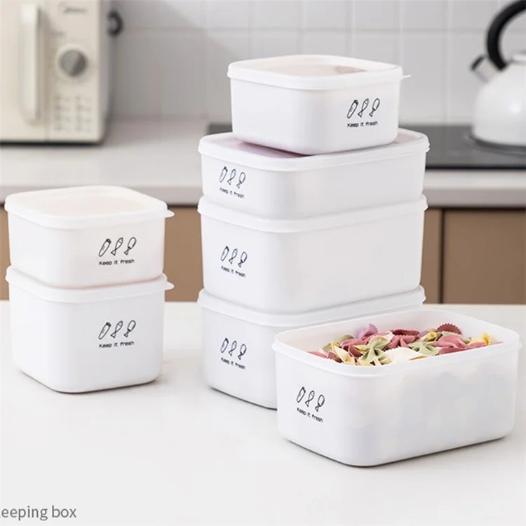 1000ML Refrigerador Organizador Contenedor de Almacenamiento de Alimentos Caja PP+PE (Sin BPA, No FDA)