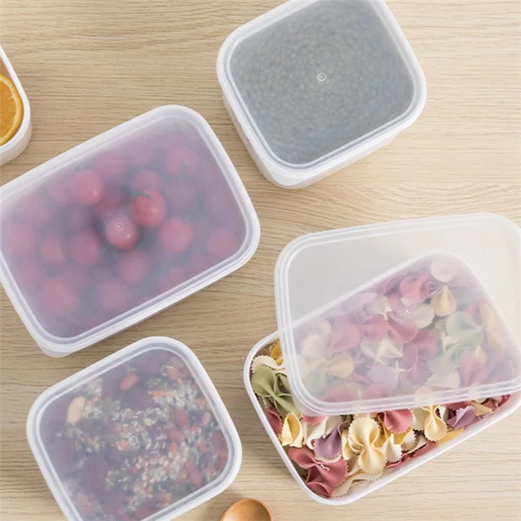 Recipiente de almacenamiento de alimentos de 900ML PP+PE para frutas, verduras y judías (sin BPA, sin FDA)